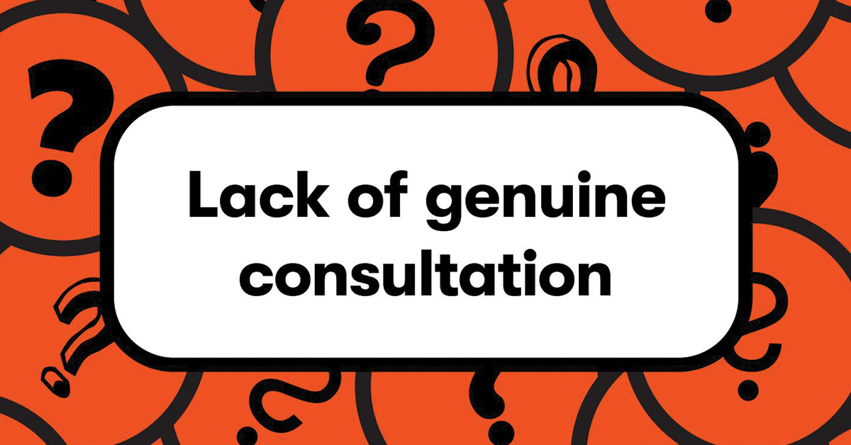 Complaint: Failure to Ensure Informed and Meaningful Consultation